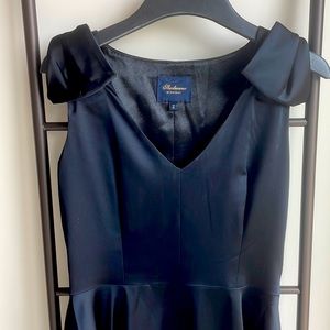 Shoshanna Black Satin Dress